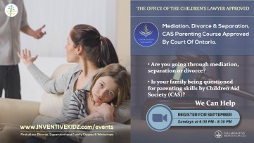 The Office Children's Lawyer Approved - Divorce and Separation Parenting Course (Sundays in Sept)